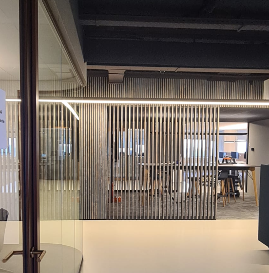 Acoustic Panel Large Oxide Look