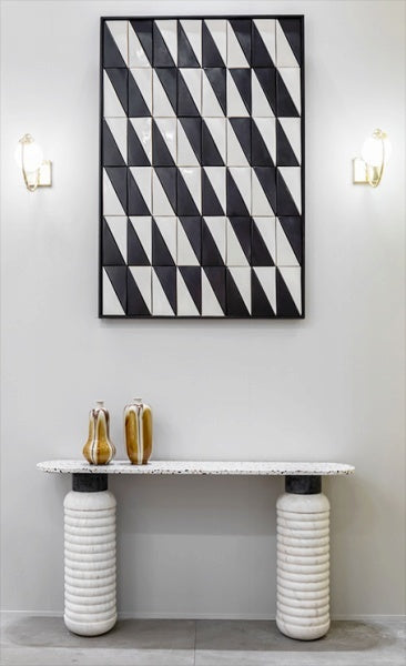 Tejo Black & White Tiles Panels